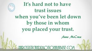 It's hard to trust