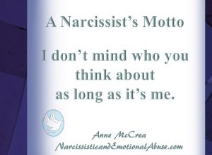 A Narcissist's Motto